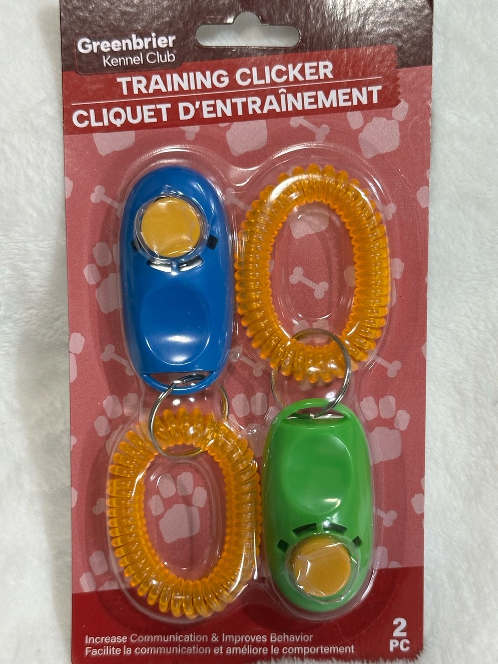 Puppy Obedience Training Clickers with Wrist Coils - 2 Pack